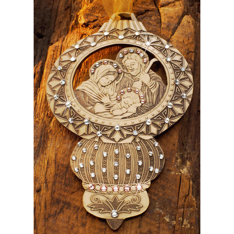 Nativity Ornament Bronze - Limited Edition Holy Family Christmas Decoration