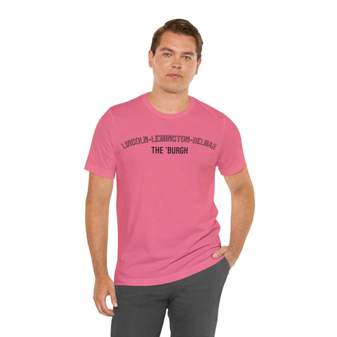 Lincoln-Lemington-Belmar - The Burgh Neighborhood Series - Unisex Jersey Short Sleeve Tee T-Shirt - YinzerShop