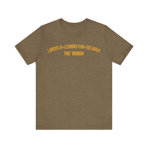 Lincoln-Lemington-Belmar - The Burgh Neighborhood Series - Unisex Jersey Short Sleeve Tee T-Shirt - YinzerShop