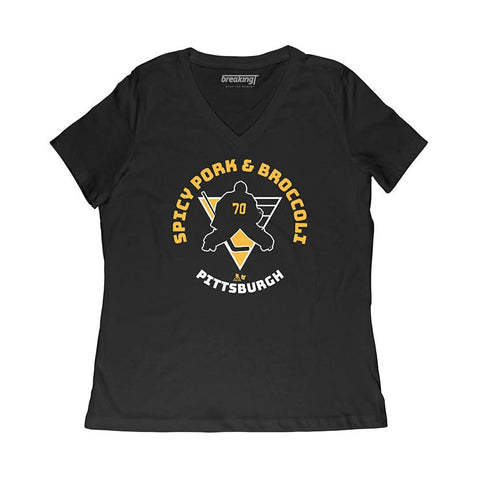 Louis Domingue: Spicy Pork & Broccoli Pittsburgh Penguins-Pro Hockey - YinzerShop