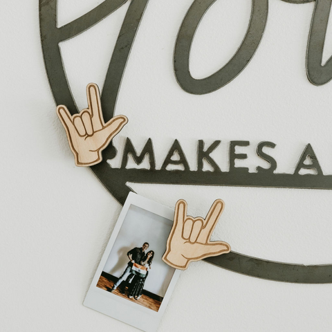 'Love Makes a Family' Circle Wall Decor