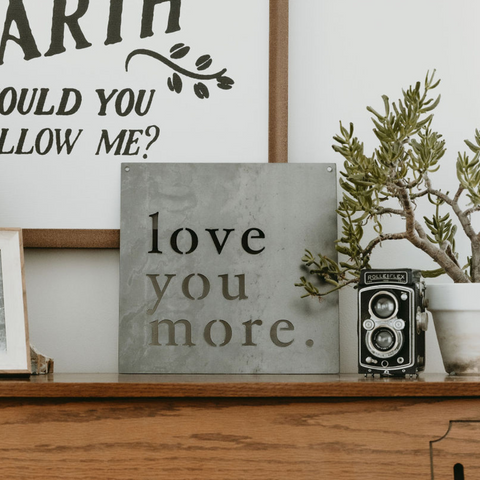 'Love You More' Wall Decor