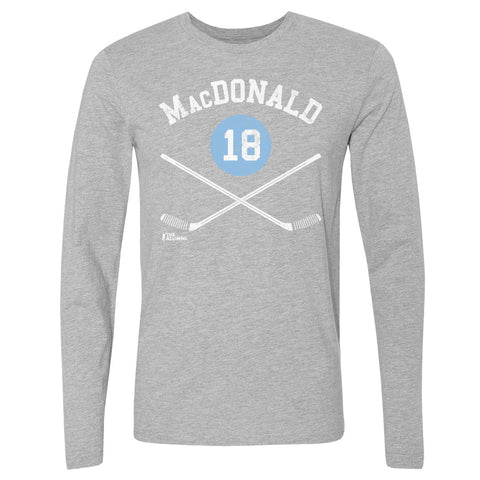 Lowell MacDonald T-Shirt - Crewneck Long Sleeve Cotton Tee Pittsburgh Sports Fan Apparel Men's Long Sleeve T-Shirt - YinzerShop