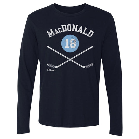 Lowell MacDonald T-Shirt - Crewneck Long Sleeve Cotton Tee Pittsburgh Sports Fan Apparel Men's Long Sleeve T-Shirt - YinzerShop