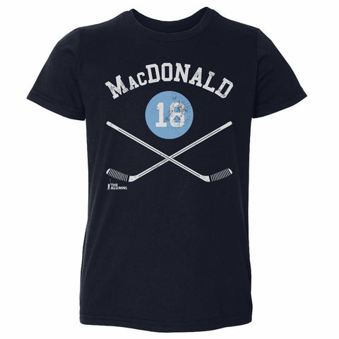 Lowell MacDonald T-Shirt - Kids Crewneck Tee with Pittsburgh Hockey Graphic Kids Toddler T-Shirt - YinzerShop