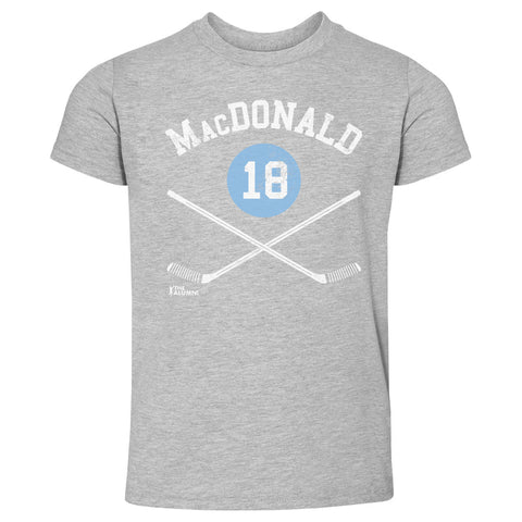 Lowell MacDonald T-Shirt - Kids Crewneck Tee with Pittsburgh Hockey Graphic Kids Toddler T-Shirt - YinzerShop