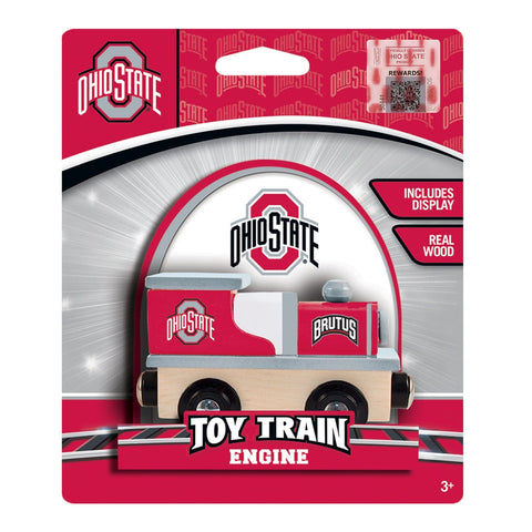 Ohio State Buckeyes Train - Wooden Toy Engine With Magnetic Connectors & Team Colors