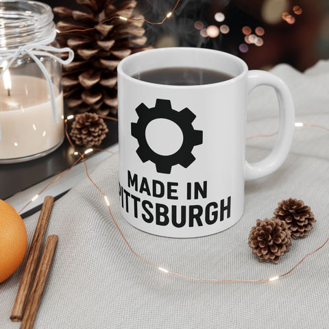 Made in Pittsburgh Mugs – Durable Ceramic Coffee Mug 11oz & 15oz | Lead Free Mug - YinzerShop