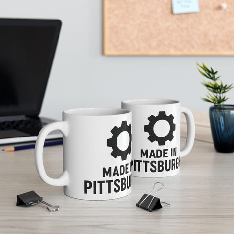 Made in Pittsburgh Mugs – Durable Ceramic Coffee Mug 11oz & 15oz | Lead Free Mug - YinzerShop