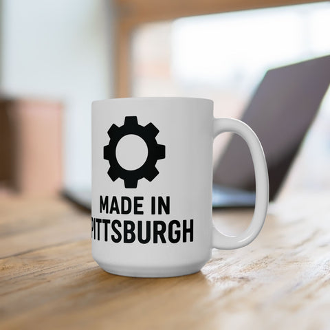 Made in Pittsburgh Mugs – Durable Ceramic Coffee Mug 11oz & 15oz | Lead Free Mug - YinzerShop