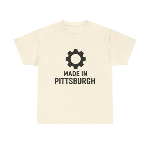 Made in Pittsburgh - Unisex Heavy Cotton Tee T-Shirt - YinzerShop