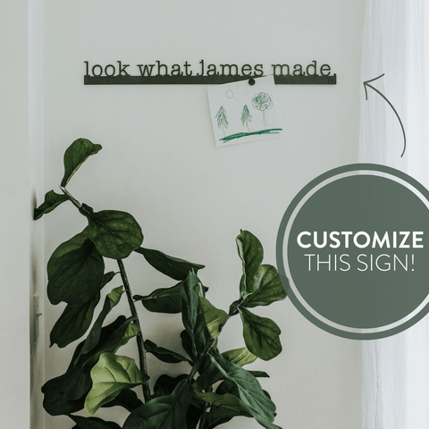 Magnetic Display Bar - Custom Name Sign Steel Magnetic Strip | Personalized Wall Decor Wall Decor - YinzerShop