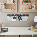 Magnetic Display Bar - Custom Name Steel Sign | Certificate Display Holder & Project Magnet Wall Decor - YinzerShop
