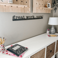 Magnetic Display Bar - Custom Name Steel Sign | Certificate Display Holder & Project Magnet Wall Decor - YinzerShop
