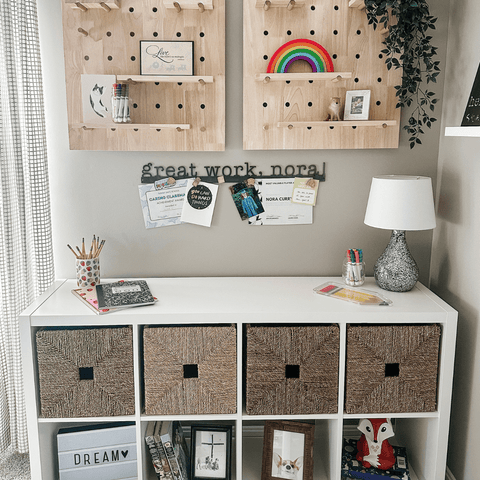 Magnetic Display Bar - Custom Name Steel Sign | Certificate Display Holder & Project Magnet Wall Decor - YinzerShop