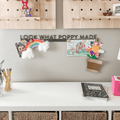 Magnetic Display Bar - Custom Name Steel Sign | Modern Sans Serif Art Holder Wall Decor - YinzerShop