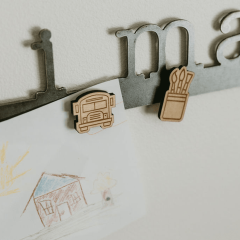 Magnetic Display Bar – Steel Magnetic Strip Wall Mounted Magnet Bar 30"x3" Wall Decor - YinzerShop