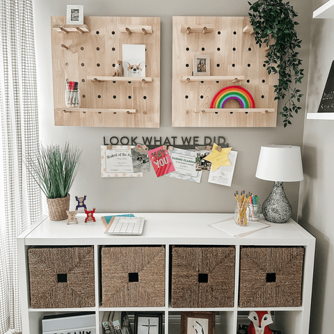Magnetic Display Bar - Steel Photo Holder For Child Artwork & School Projects Wall Decor - YinzerShop