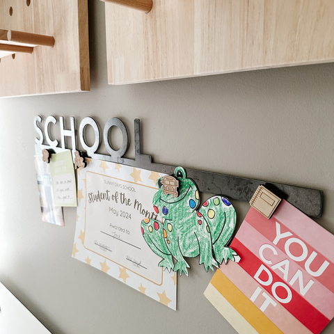 'School' Magnetic Bar Wall Decor