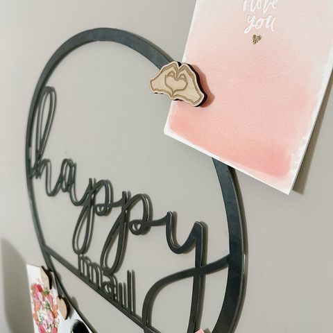 Happy Mail Circle Wall Decor