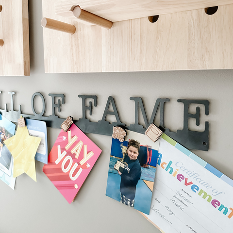 'Wall of Fame' Magnetic Bar (typewriter font)