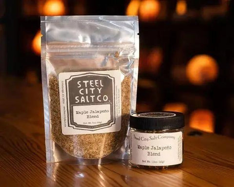 Maple Jalapeno Blend – Gourmet Seasoning Salt | Sweet Heat Spice Mix by Steel City Salt Company - YinzerShop