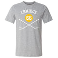 Mario Lemieux T-Shirt - Pittsburgh Hockey Shirt | 66 Sticks Cotton Crewneck Tee Men's Cotton T-Shirt - YinzerShop