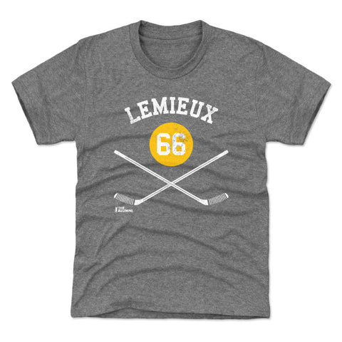Mario Lemieux T-Shirt – Pittsburgh Hockey Shirt | Kids Crewneck Short Sleeve Tee Kids T-Shirt - YinzerShop