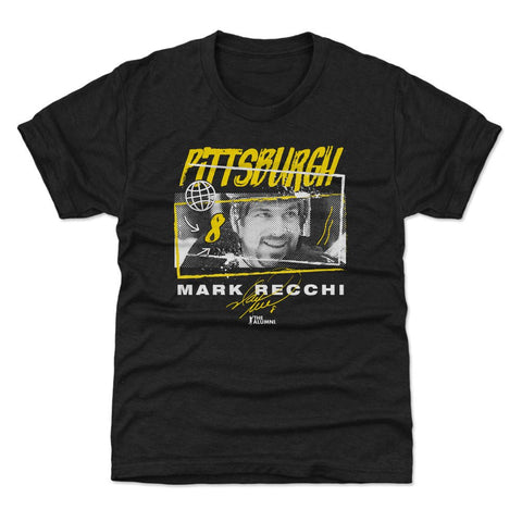 Mark Recchi T-Shirt – Kids Crewneck Tri-Color Tee | Pittsburgh Fan Shirt Kids T-Shirt - YinzerShop