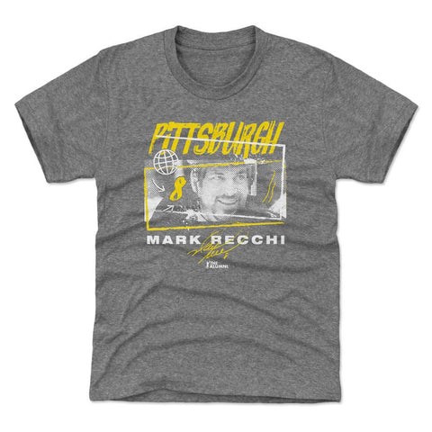 Mark Recchi T-Shirt – Kids Crewneck Tri-Color Tee | Pittsburgh Fan Shirt Kids T-Shirt - YinzerShop