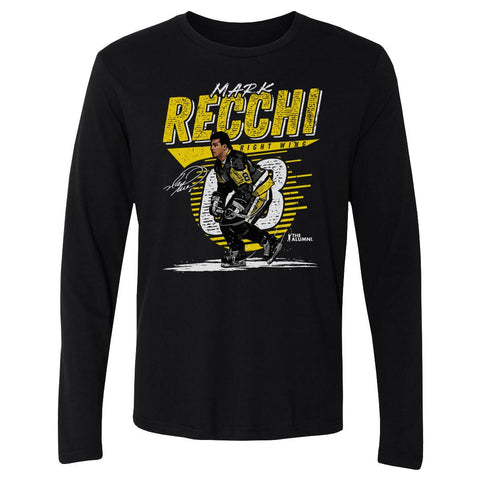 Mark Recchi T-Shirt – Pittsburgh Comet Long Sleeve Cotton Crewneck Tee Men's Long Sleeve T-Shirt - YinzerShop