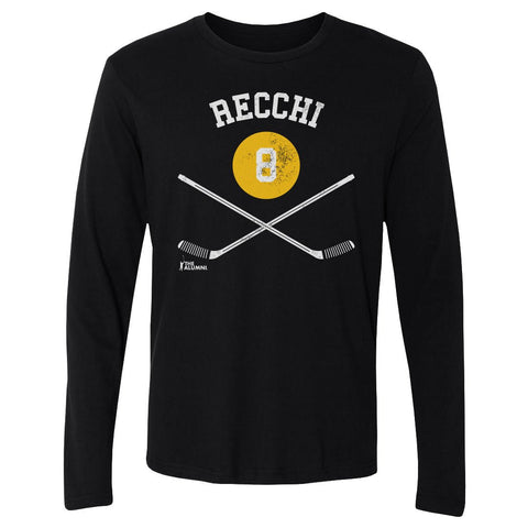 Mark Recchi T-Shirt – Pittsburgh Hockey Shirt | Long Sleeve Cotton Crewneck Tee Men's Long Sleeve T-Shirt - YinzerShop