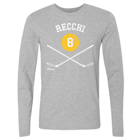 Mark Recchi T-Shirt – Pittsburgh Hockey Shirt | Long Sleeve Cotton Crewneck Tee Men's Long Sleeve T-Shirt - YinzerShop