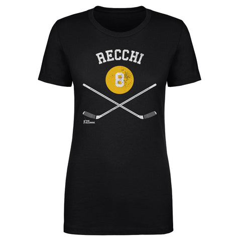 Mark Recchi T-Shirt – Pittsburgh Hockey Shirt | Slim Fit Cotton Crewneck Tee Women's T-Shirt - YinzerShop