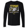 Mark Recchi T-Shirt - Pittsburgh Tones Crewneck Long Sleeve Cotton Graphic Tee Men's Long Sleeve T-Shirt - YinzerShop