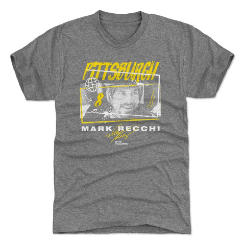 Mark Recchi T-Shirt – Slim Fit Crewneck Short Sleeve Pittsburgh Sports Tee Men's Premium T-Shirt - YinzerShop