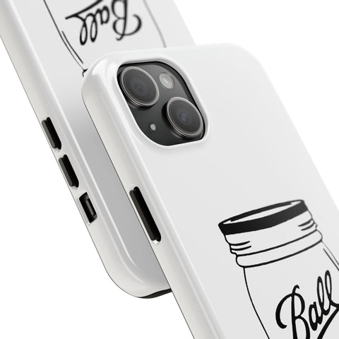 Mason Jar iPhone Case - Durable Phone Cover With Impact Resistant Rubber Liner Phone Case - YinzerShop