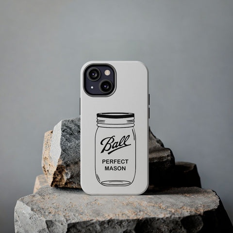 Mason Jar iPhone Case - Durable Phone Cover With Impact Resistant Rubber Liner Phone Case - YinzerShop