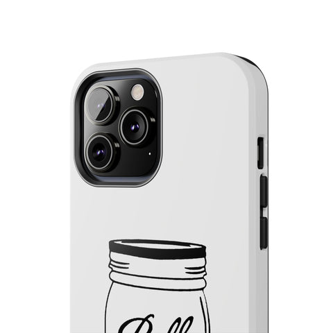 Mason Jar iPhone Case - Durable Phone Cover With Impact Resistant Rubber Liner Phone Case - YinzerShop