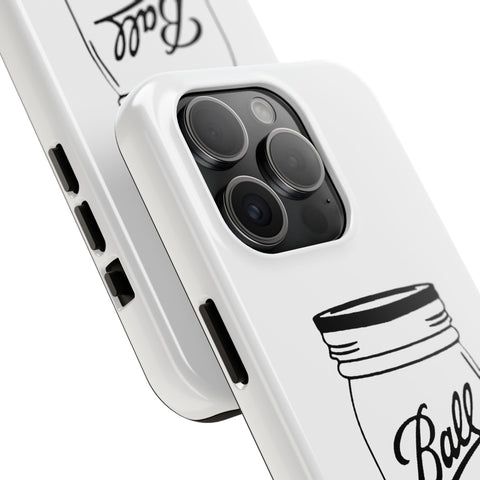 Mason Jar iPhone Case - Durable Phone Cover With Impact Resistant Rubber Liner Phone Case - YinzerShop