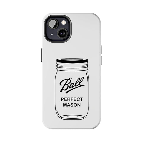 Mason Jar iPhone Case - Durable Phone Cover With Impact Resistant Rubber Liner Phone Case - YinzerShop