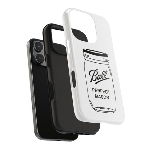 Mason Jar iPhone Case - Durable Phone Cover With Impact Resistant Rubber Liner Phone Case - YinzerShop