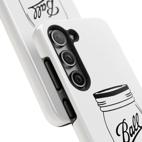 Mason Jar iPhone Case - Durable Phone Cover With Impact Resistant Rubber Liner Phone Case - YinzerShop