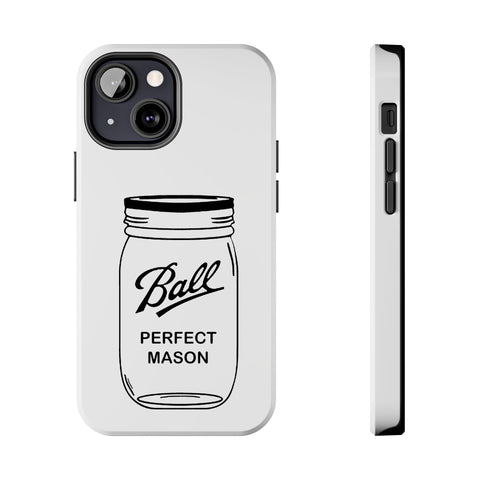 Mason Jar iPhone Case - Durable Phone Cover With Impact Resistant Rubber Liner Phone Case - YinzerShop