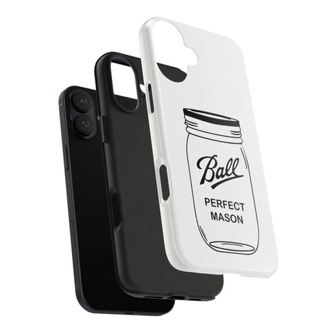 Mason Jar iPhone Case - Durable Phone Cover With Impact Resistant Rubber Liner Phone Case - YinzerShop