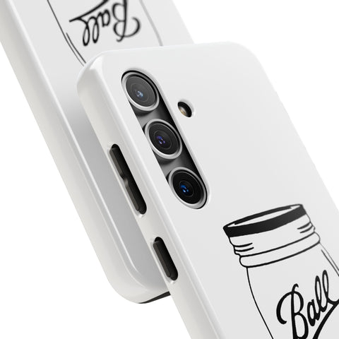 Mason Jar iPhone Case - Durable Phone Cover With Impact Resistant Rubber Liner Phone Case - YinzerShop