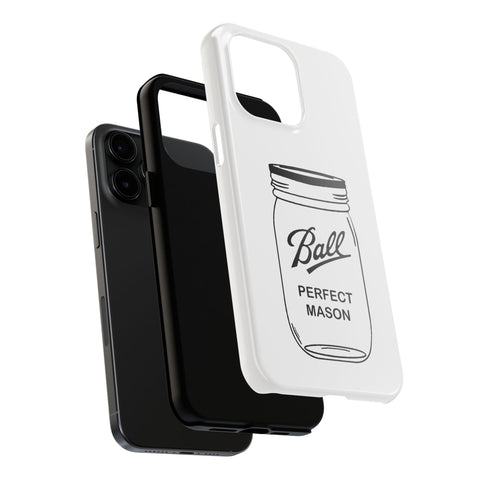 Mason Jar iPhone Case - Durable Phone Cover With Impact Resistant Rubber Liner Phone Case - YinzerShop