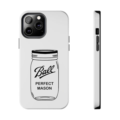 Mason Jar iPhone Case - Durable Phone Cover With Impact Resistant Rubber Liner Phone Case - YinzerShop
