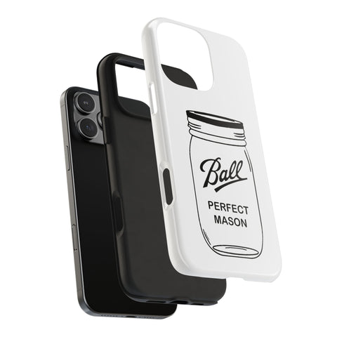 Mason Jar iPhone Case - Durable Phone Cover With Impact Resistant Rubber Liner Phone Case - YinzerShop
