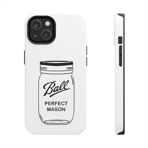Mason Jar iPhone Case - Durable Phone Cover With Impact Resistant Rubber Liner Phone Case - YinzerShop